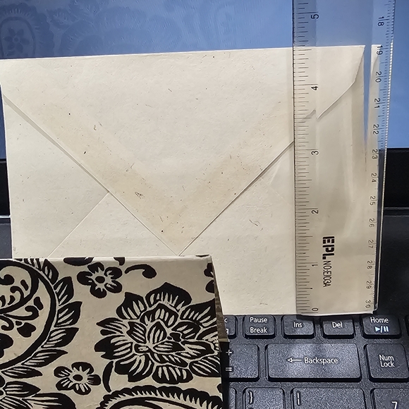 Handcrafted in Nepal Blank Paisley Note Cards Set 5 New in Package L👀K Vintage - Picture 10 of 13